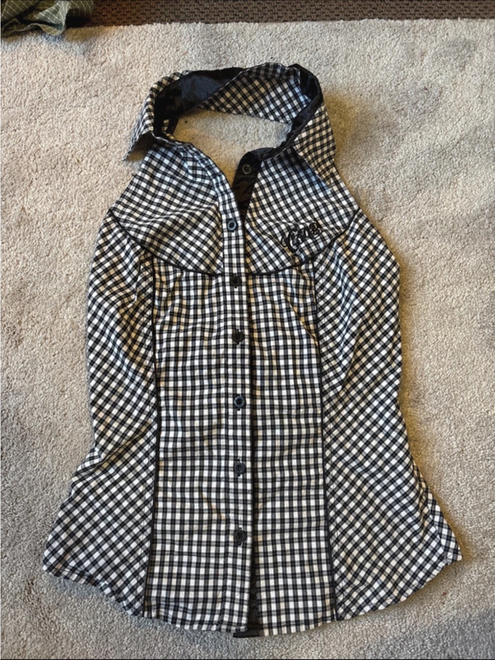 Vintage COOGI Y2K Checkered Halter Top